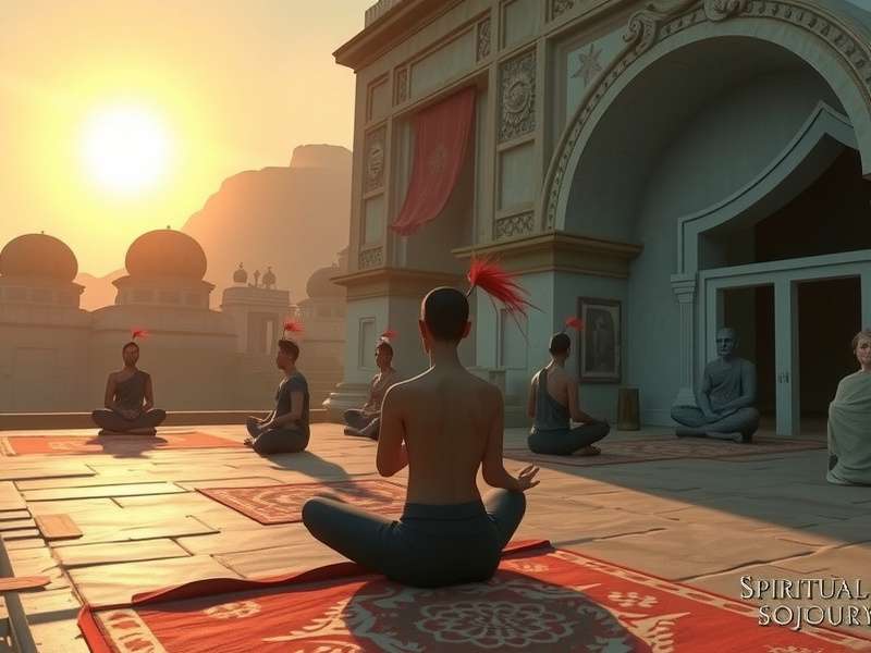 Spiritual Sojourn gameplay screenshot showing meditation scene